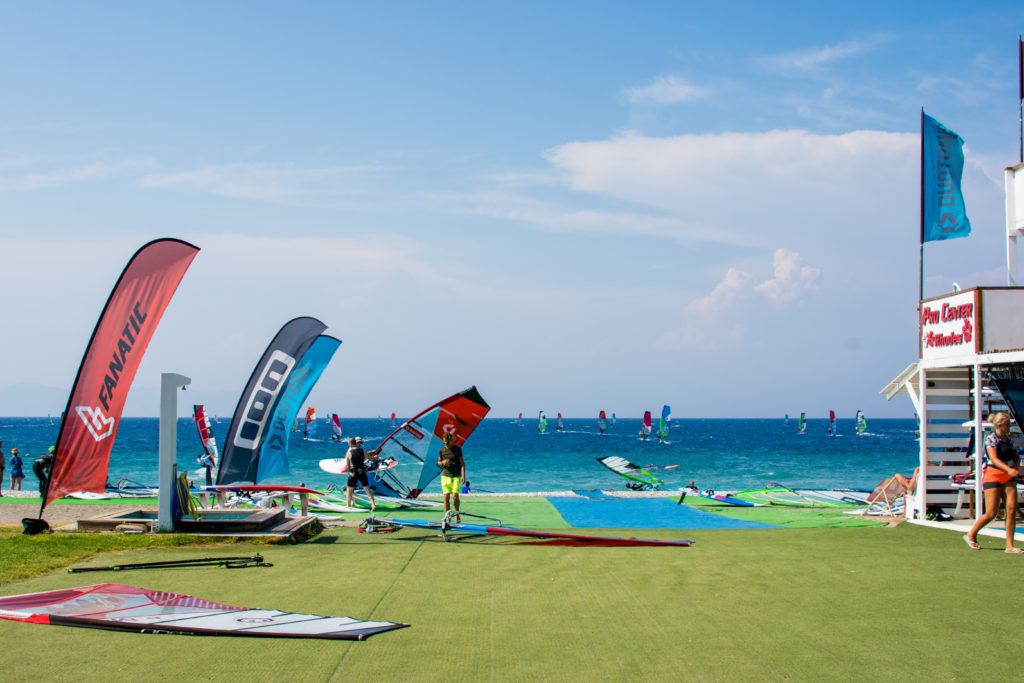 Windsurf action in Rhodes
